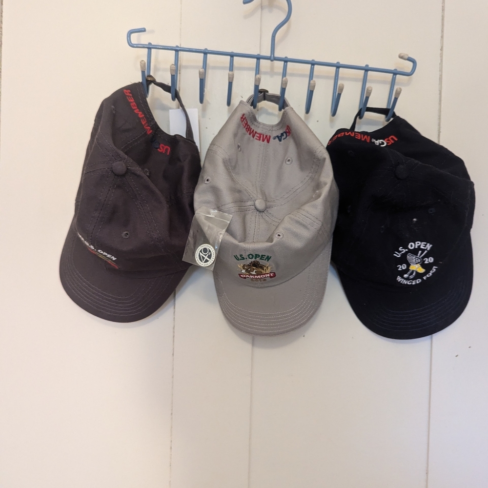 🖤 US Open 2 Golf Caps Winged Foot, Torrey Pines, NWOT